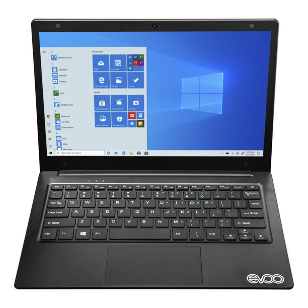 EVOO 11.6″ Ultra Thin Notebook, HD Display, Intel Celeron Processor, 64GB Storage, 4GB Memory, Front Camera, HDMI, Windows 10 S, Microsoft 365…