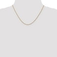 thumbnail image 2 of 14K Rose Gold chain Rope Diamond-cut 18 in 1 mm 1mm diamond-cut, 2 of 5