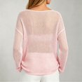 thumbnail image 5 of Qingpeng Womens Crochet Hollow Out Tops Summer Long Sleeve Cover Ups Fashion Fall Casual Outfits Streetwear for Women, 5 of 8