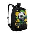 thumbnail image 2 of Uorisanigo Kids Mexican Flag Soccer Backpack School Bag Lightweight Travel or Sports Bags with Water Bottle Pockets Preschool Elementary Kindergarten Casual Daypack((17 inch), 2 of 6