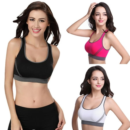 Women's Plus Size Sports Bra For Women Jogging Yoga Sports Bra Padded Underwear Tennis Vest (Best Sports Bra For Jogging)