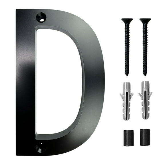 Xecvkr 5 Inch Modern Floating House Numbers Acrylic Full Perforation Alphabet Address Sign for Door Wall Mailbox Easy to Install Durable