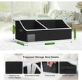 thumbnail image 7 of DIMJ Trapezoid Storage Bins, Closet Baskets with Handles, Fabric Bins and Storage Baskets for Shelves, Closet Organizer Storage Boxes for Organizing Clothes, Toys, Books, 3 Packs Medium (Black), 7 of 7