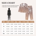 thumbnail image 4 of Balery Leopard Brown Conjunto de Pijama con Estampado para Mujer, Conjunto de Dos Piezas con Manga Larga, Ropa de Dormir Suave con Bolsillos, Pijamas Cómodos-Large, 4 of 7