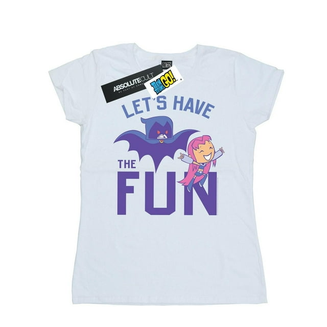 DC Comics T-Shirt en Coton pour Femmes Adolescentes Titans Go Let's Have The Fun