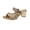 Gold, variant on Womens Chunky Block Low Heel Open Toe Sandals Mules Shoes Slingback Slip-on Prom Wedding Dress Green 5.5