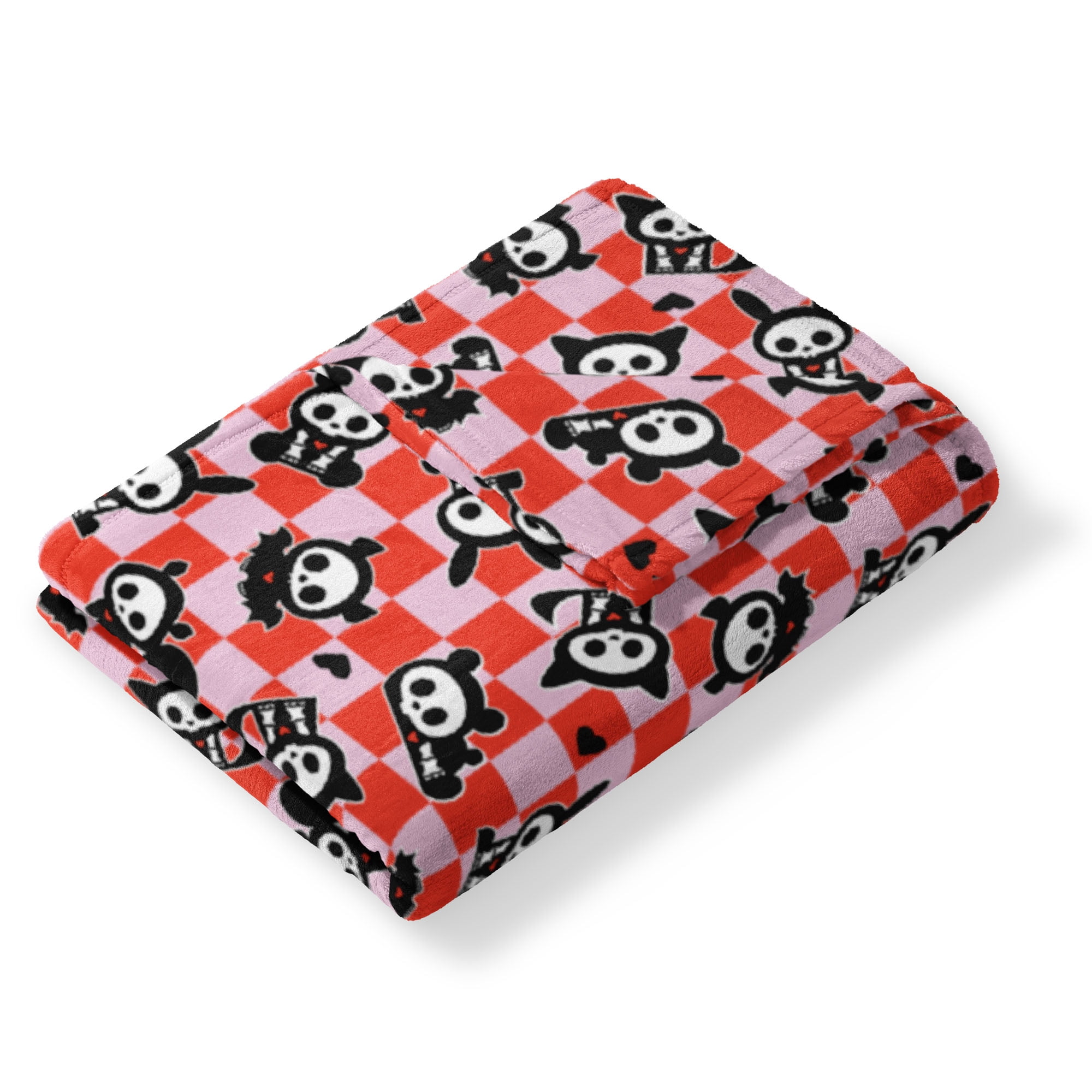Hasbro Skelanimals Checked Skelanimals Silk Touch Throw Blanket 50x70 inches