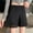 Black, variant on Womens Pajama Set Fashion Solid Color Lace Pajama Shorts Casual Loose Fit Slim-Leg Sleepwear Summer Pjs for Women