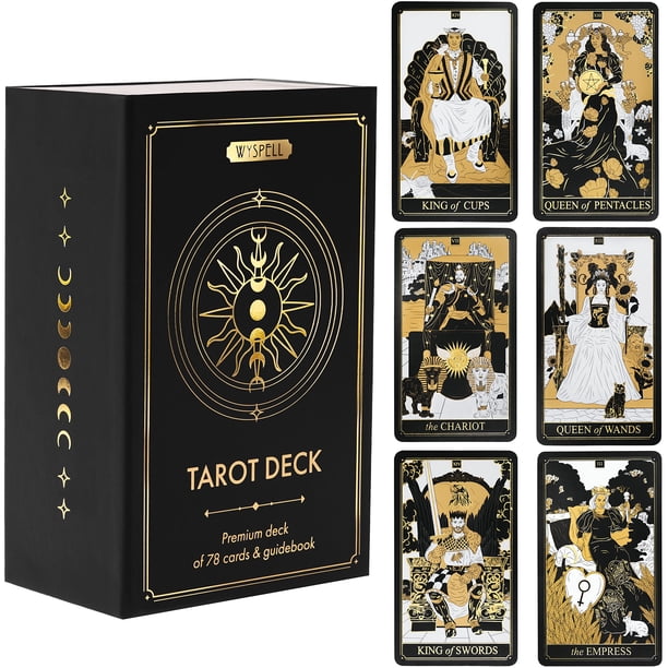 Tarot Cards Wyspell Classic 78 Gold con guía para principiantes