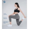 thumbnail image 3 of Nirlon 7/8 Capri Leggings For Women - High Waisted Women's Leggings Activewear, 3 of 6