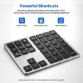 thumbnail image 5 of Teclado Numérico Bluetooth 2.4G Teclado Numérico Inalámbrico Ultrafino Teclado Numérico Recargable USB para IOS Android Ventana Negro, 5 of 5