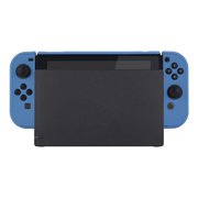 PlayVital Back Cover for Nintendo Switch Console, Handheld Controller Separable Protector Hard Shell for NS Joycon, Customized Dockable Protective Case for Nintendo Switch - Airforce Blue