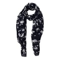 thumbnail image 2 of Peach Couture Chic Trendy Lightweight Animal Print Elephant Wrap Scarf Shawl Blue, 2 of 8