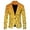 1-Gold791, variant on Mens Wheat Mug Print Blazer Single Button Oktoberfest Suit Jacket Halloween Casual Outerwear,Orange,Sizes XXL