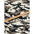 thumbnail image 3 of Lilly Craft Grey and Black Camouflage FLEECE Fabric 100% Polyester - 58"/60" Wide and Sold by the Yard, 3 of 4