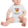 thumbnail image 2 of I'm Proof Mommy Can't Resist Sicilian Guys Cute Baby Bodysuits Newborn Clothes (White, 18-24 Months), 2 of 5