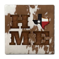 Thirstystone "Texas Cowhide Home" 4-Pack Tumbled Tile Coasters