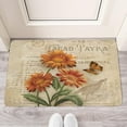 thumbnail image 2 of Retro Door Mat, 17 X 30 Inch Butterfly Sunflower Welcome Doormat Decorative Home Floor Mat, Non Slip Rubber Back and Strong Water Absorption for Outdoor Indoor Entrance Decor, 2 of 6
