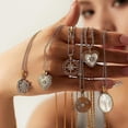 thumbnail image 2 of Collar colgante Yashi acero de titanio circonita forma de corazón, 2 of 5