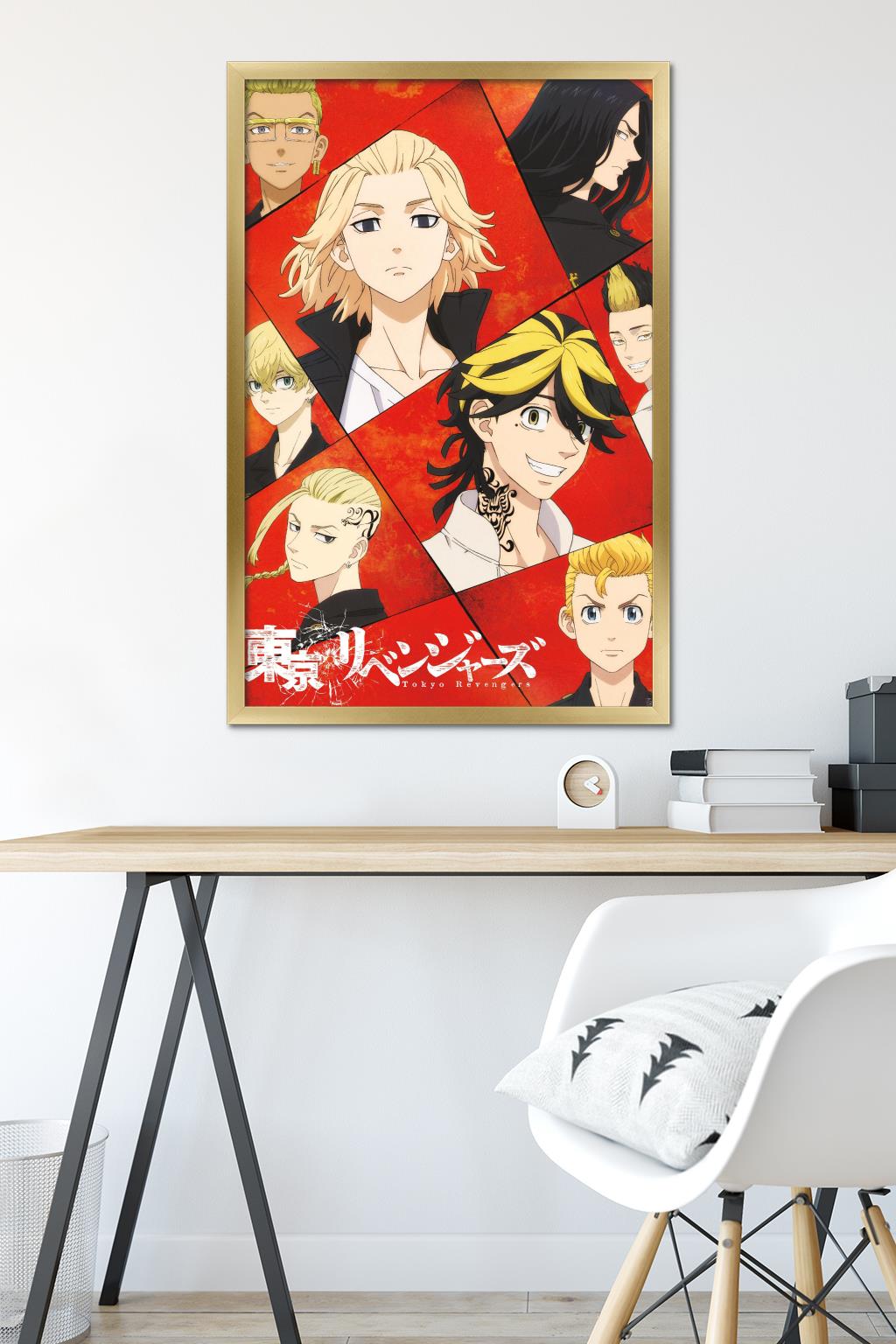 Tokyo Revengers – Key Visual Wall Poster, 22.375" x 34" Framed