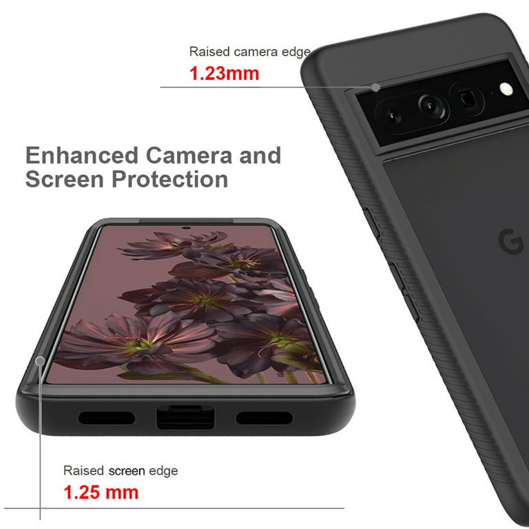 for Google Pixel 7 Pro Case, Dual Layer Shockproof Bumper Rugged Hybrid  Heavy Duty Clear Drop Protective Durable Hybrid 2-layer Phone Case for  Google