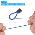 thumbnail image 3 of 3 Digit Combination Padlock 1.6Ft Security Cable Bike Chain Lock, Blue 1 Set, 3 of 7