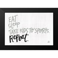 thumbnail image 2 of Barrett, Erin 14x11 Black Modern Framed Museum Art Print Titled - Eat Sleep Sports Repeat, 2 of 5
