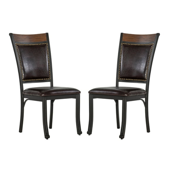 Powell Holloway Dining Chair, Set of 2, Rustic Umber