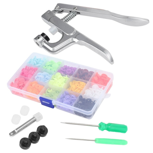 Button Tool,Snap Fasteners Kit Sewing Snap Fasteners Kit Hand Pressing Pliers Custom Engineered
