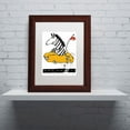 thumbnail image 3 of Trademark Fine Art "Zippy Zebra" Canvas Art by Carla Martell, White Matte, Wood Frame, 3 of 3