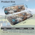 thumbnail image 3 of FUIALDOLG 2PCS Golf Cart Seat Covers, Cute Cat Butterfly Flower Print Breathable Front and Rear Seat Cushion Cover Fits for Ezgo Club Car Golf Cart Original Regular Seats, No Stapler, 3 of 8