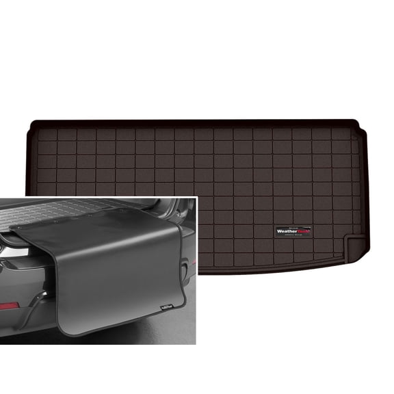 WeatherTech Cargo Trunk Liner with Bumper Protector compatible with 2022-2026 Acura MDX - Behind 3rd Row w/ Bumper Protector, Cocoa