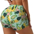 thumbnail image 2 of Fotbe Avocado Seamless Shorts, Womens Workout Shorts High Waist Stretch Booty Short for Gym/Yoga/Running/Biking-XX-Large, 2 of 9