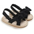 thumbnail image 5 of Infant Baby Girls Sandals Soft Sole T-Strap Toddler Flats First Walkers Summer Shoes, 5 of 7