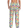 thumbnail image 7 of Salouo Colorful Dinosaurs Print Pajama Pants for Men, Lounge Pants Elastic Waistband Casual Men's sleepwear Loungewear Sleep Pajama Pant -Large, 7 of 7