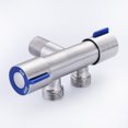 thumbnail image 2 of Bathroom Washing Machine Faucet Double Handle Stainless Steel Cold Water Faucet, 2 of 6