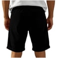 thumbnail image 5 of WQNVRNR Men's Corduroy Shorts- Button Pockets Summer Casual Sports Shorts Black Size 3XL, 5 of 6