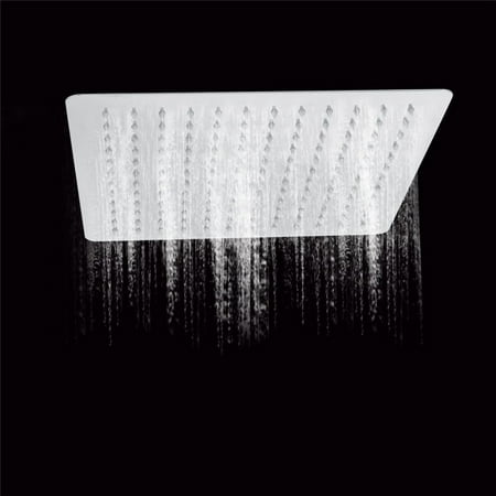 Bodyspa Shower Head 12 Inch Rainfall Shower Head 12Inch Square Ultra Thin 304 Stainless Steel Chrome Waterfall Full Body Coverage Luxury Spa Experience ()