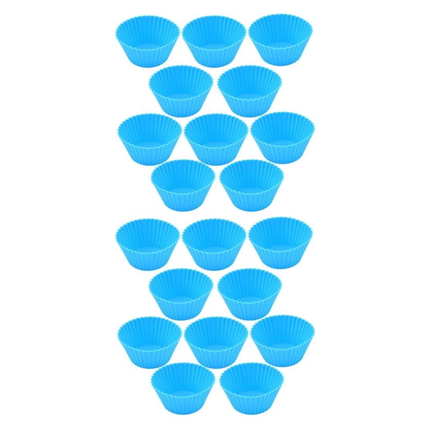 Bearachild Moldes de silicona para magdalenas, moldes para pasteles, moldes para magdalenas reutilizables resistentes al calor, bandeja, suministros para Type1 NO1 Bearachild CBP235001