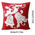 thumbnail image 2 of Cubiertas de Almohada de Navidad, Nuevo Lienzo de Algodón Bordado Ciervo Nieve Cojín de la Almohada de Navidad, Decoración Festiva Del Hogar para Sofá Cama Sillón, 2 of 8