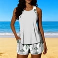 thumbnail image 5 of qucoqpe Tankini Swimsuits for Women Fashion Floral Two Piece Modest Bathing Suits Vacation Beach Swimwear with Boyshorts, 5 of 8