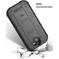 thumbnail image 3 of Nakedcellphone Compatible with Case Kyocera Duraforce Pro 2, [Black] Special Ops Tactical Armor Rugged Shield Flexible Cover [Anti-Fingerprint, Matte Texture], 3 of 8