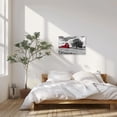 thumbnail image 4 of ZHONGYUTONG Red Barn Canvas Wall Art Farmhouse Black and White Pictures Country Rustic Farm Painting for Bathroom Bedroom Decor Framed (24.00" x 36.00"), 4 of 5