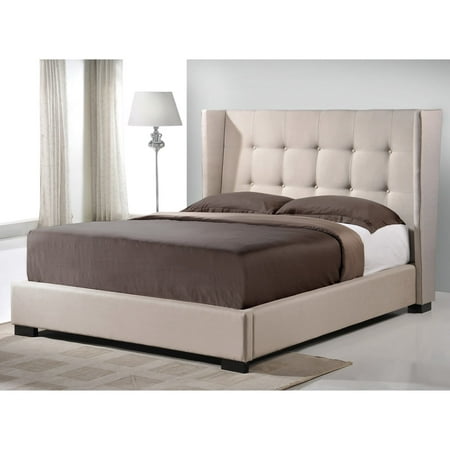 UPC 847321000124 product image for Baxton Studio Favela Beige Linen Platform Bed | upcitemdb.com