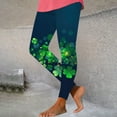 thumbnail image 2 of LIaqionyy Women's Shamrock Tights Plus Size St Patrick Leggings Yoga Pants Compression Trousers Activewear, 2 of 4