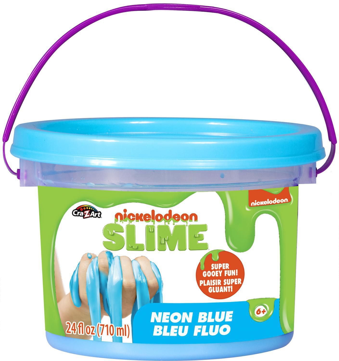 Nickelodeon 24oz Glu Prefait Bleu Fluo
