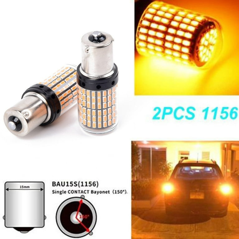 2x LED Turn Signal Light PY21W BAU15S Canbus For Mercedes Benz