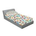 thumbnail image 2 of Ambesonne Tribal Fitted Sheet & Pillow Sham Set, Mayan and Aztec, Twinxl, Multicolor, 2 of 2