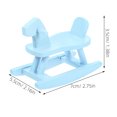 thumbnail image 2 of CRAFTHROU Mini Rocking Horse Model for Collectors Vintage Shape 1Pack, 2 of 6