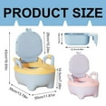 thumbnail image 3 of WRXMIJNHGSA Latrine Mat Under $25 Home & Garden Toilet Mat Seat Non Slip Penguin Potty For Kids | Portable Child Commode Lightweight Travel For Outdoor Playing Camping, 3 of 9